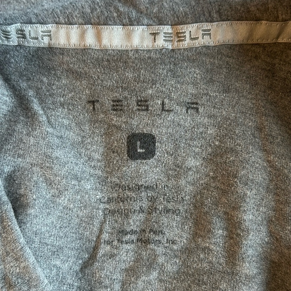 Tesla Super Soft Cotton Light Grey Polo Shirt - Picture 4 of 6